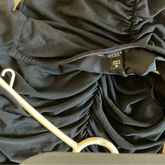 Guess Black Ruched Mini Dress - Picture 4 of 4